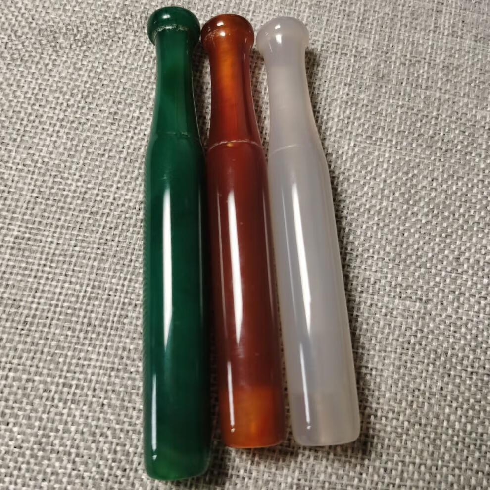 堂肯盟旱烟嘴天然玛瑙玉石烟嘴旱烟袋哨传统老式烟杆烟锅烟斗烟具配件