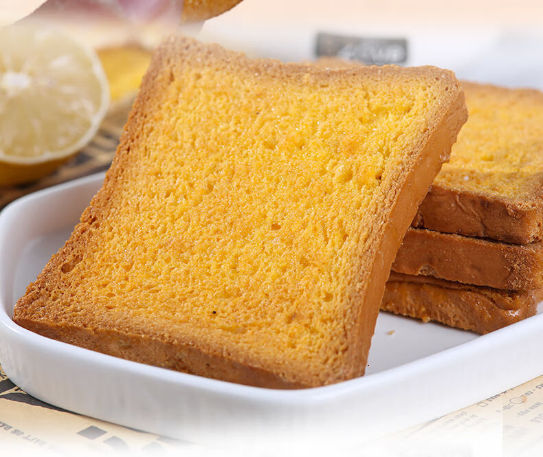 乳香片吐司脆法式烤面包干麦香营养早餐酥脆办公零食面包片奶香片奶油