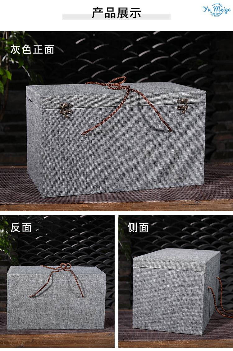 新款古玩瓷器包装盒陶瓷器花瓶礼盒礼摆件工艺品包装锦盒定制生日礼品