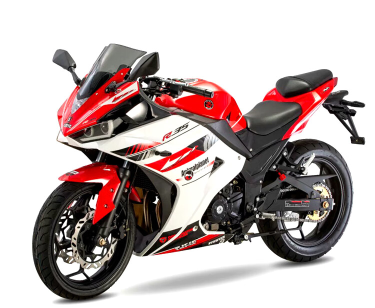 定制川崎款式r35摩托车跑车街车400cc双缸水冷电喷重机车整车可上牌