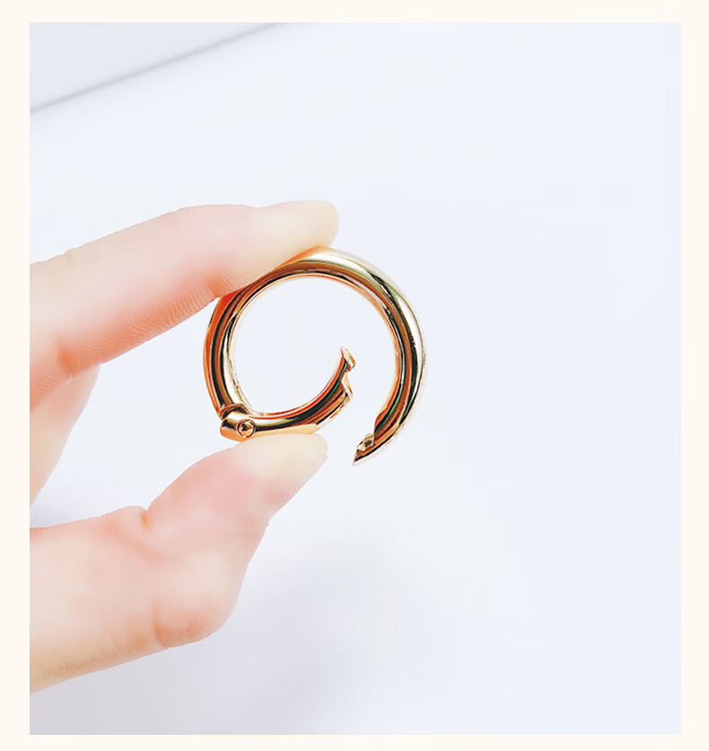 京选好货mk包锁扣配件圆形环扣背包锁扣五金配件包包链条调节扣卡扣包