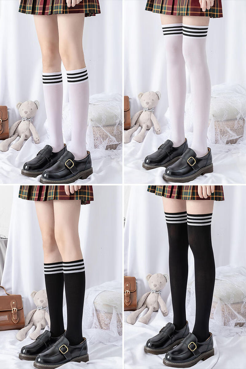 俏洛诗夏季小腿袜女学生薄款过膝袜中大童8-16岁小女孩夏天穿的可爱