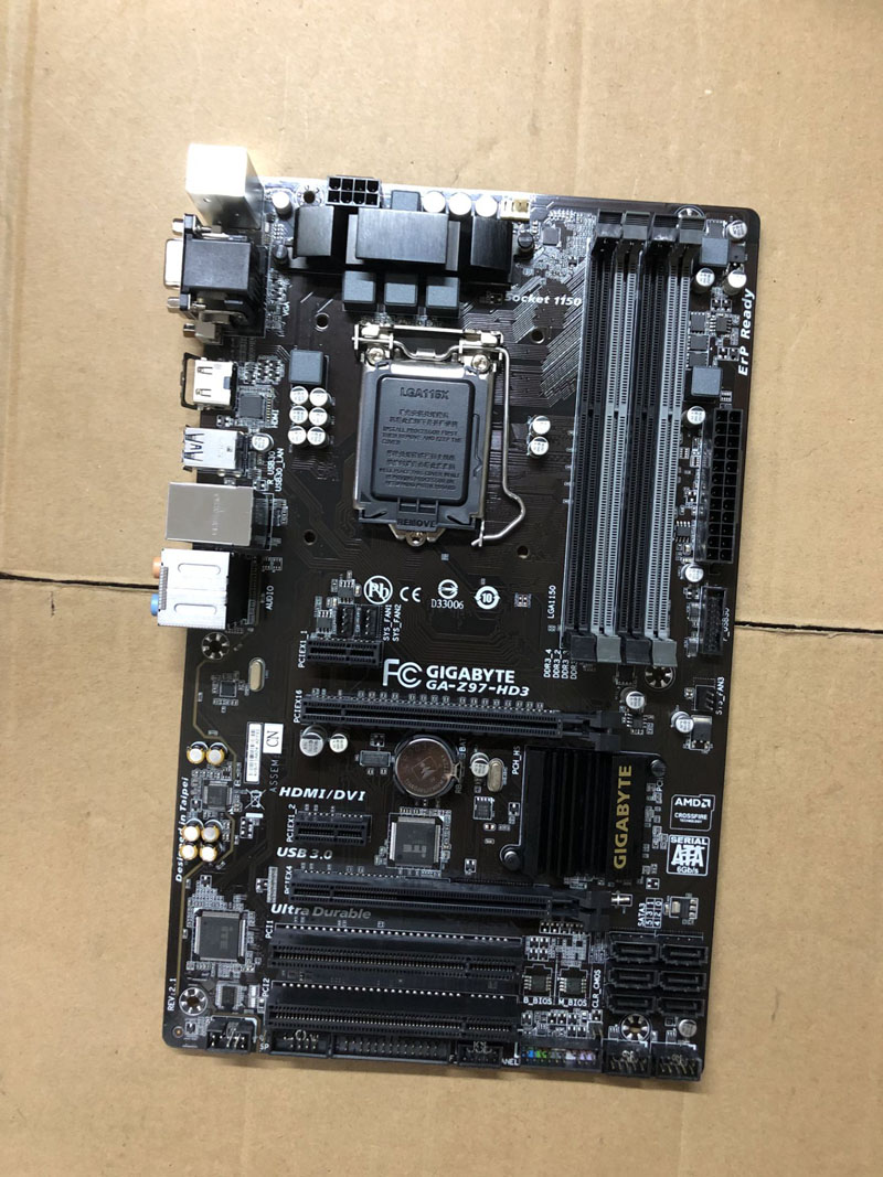 gigabyte/技嘉z97-hd3主板 z97大板 1150针ddr3豪华超频主板 黑色