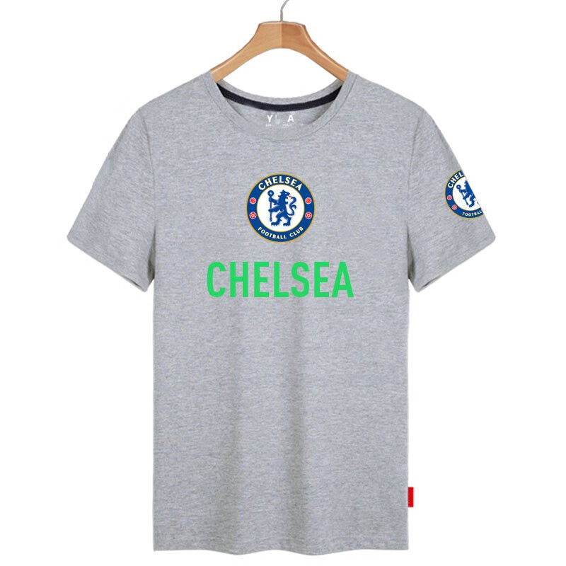 战纹切尔西chelsea足球运动短袖t恤衫夏季车路士球迷休闲运动球衣服