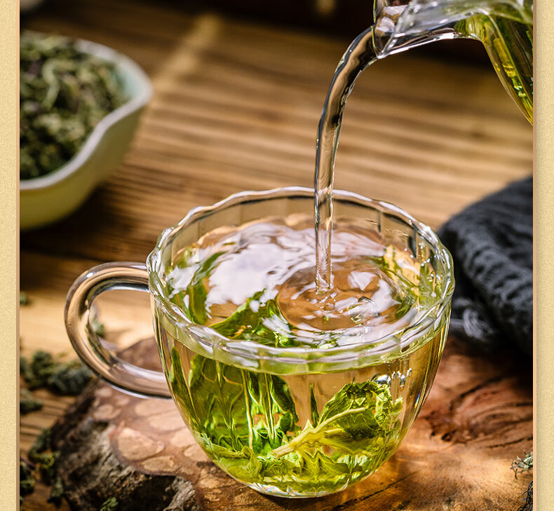 薄荷叶新鲜干薄荷茶叶散装食用泡水喝的清凉茶花茶