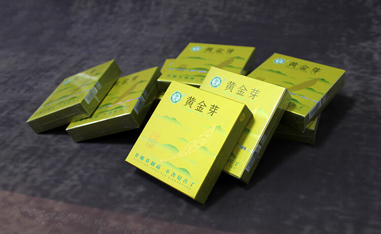 支一条烟男女士款点燃型轻薄荷味非制品放心购茶王黄金芽粗支茶烟一条