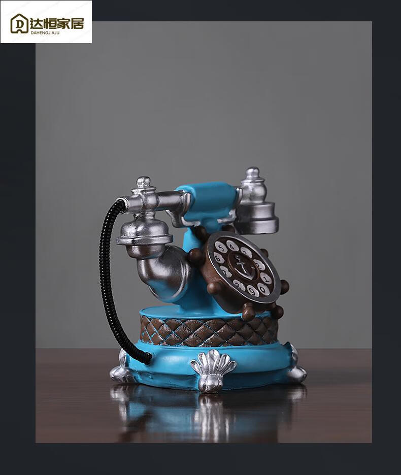 【京选优品】复古民国上海装饰品老式摆件手摇电话机古董怀旧物件电影