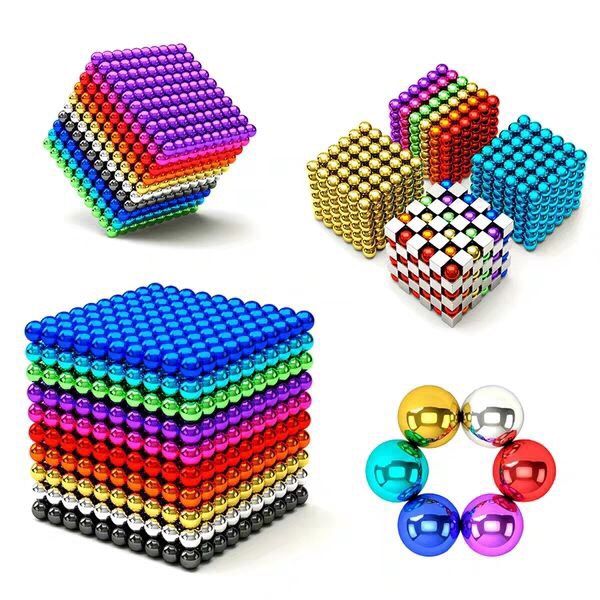 巴克球方块5mm方型磁铁球魔方立体磁铁球方型玩具强力磁铁 5mm圆形