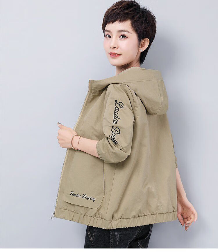 外套女短款春秋2020新款秋季休闲上衣中年人女装妈妈装30 40 50岁夹克
