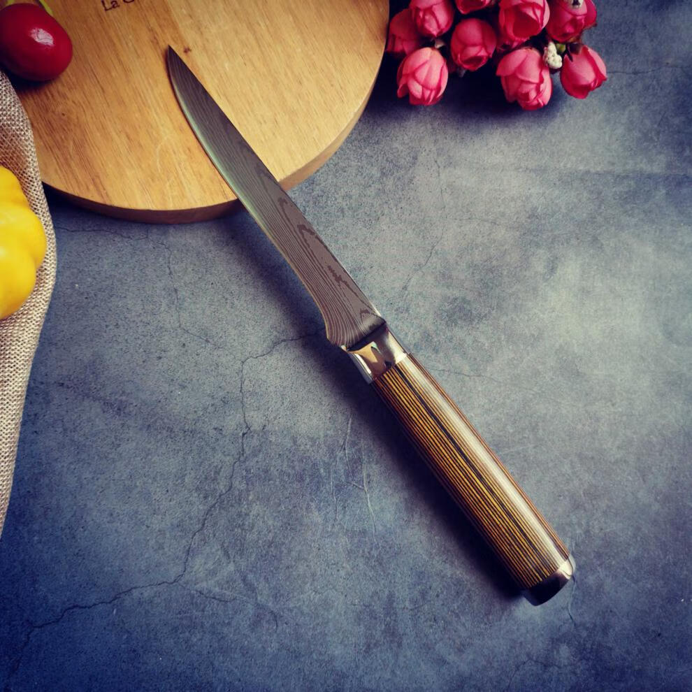 德国不锈钢锻打快剥皮割肉刀剔骨尖刀分割刀屠宰专用刀具1号相思木柄