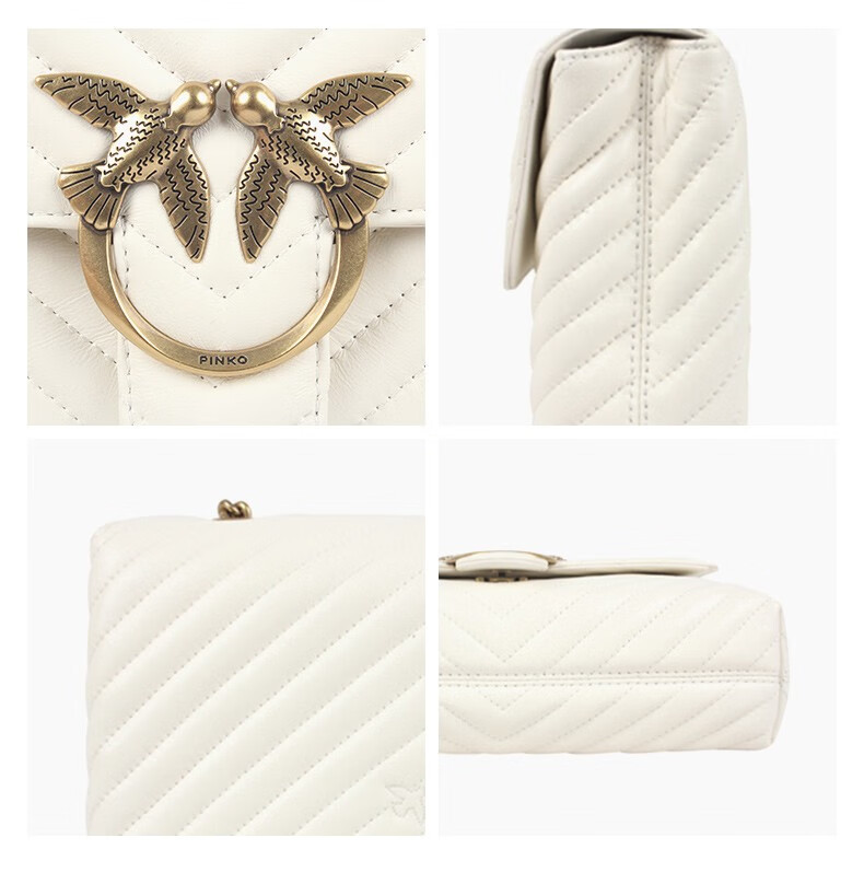 pinko新品女士通勤时尚潮流单肩斜挎燕子包白色1p22jry7sqz14q其它