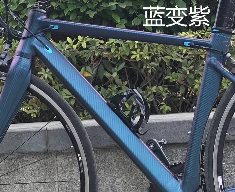 自行车改色贴膜 自行车变色龙贴膜 赛车碳纤维贴纸 单车划痕遮挡电动
