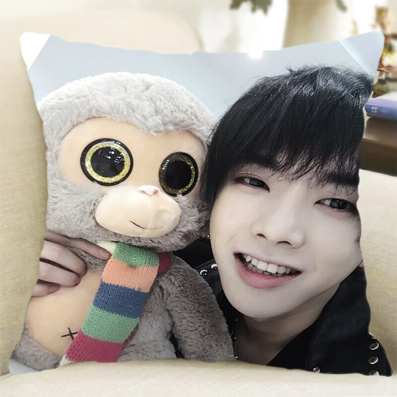 69创意礼品华晨宇抱枕对周边真人玩偶应援礼物定制双面靠枕靠垫1735