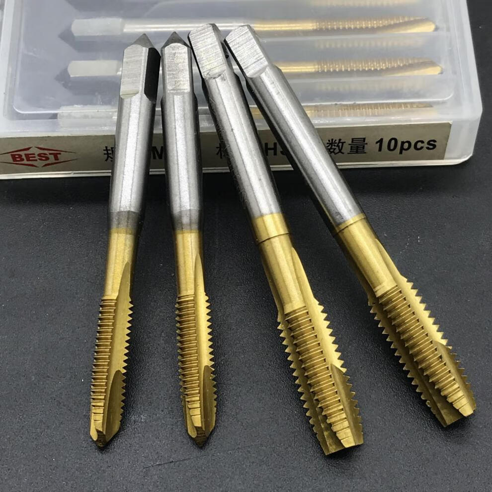 水木风 best百斯特镀钛螺尖丝锥 涂层先端丝攻 镀钛螺旋丝锥 m2-m20