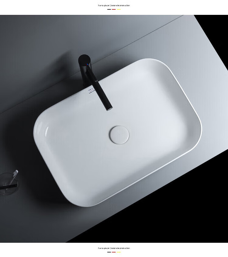 duravit杜拉维特时尚深底台上盆方形简约洗手盆陶瓷洗脸盆卫 m-t500配