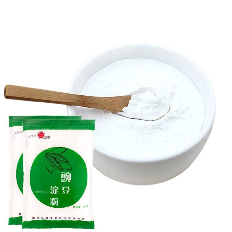碗豆定粉 碗豆粉做凉粉用 食用碗豆定粉 2斤粉面子 凉粉伴侣 家用制作