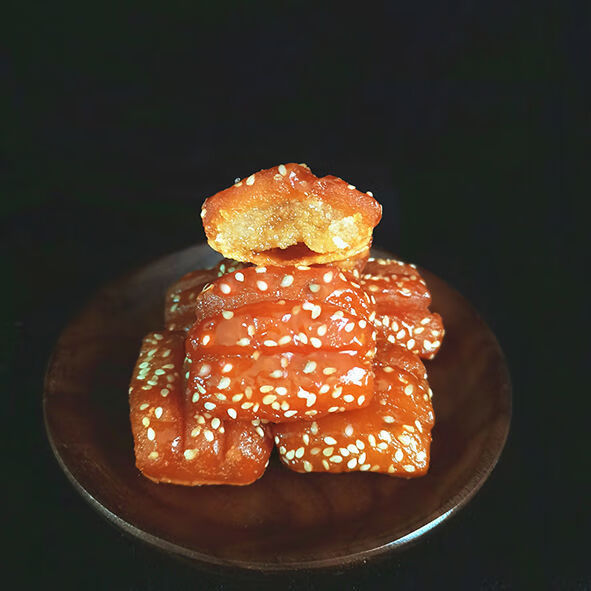 羊角蜜红桔饼蜜三刀糖金条糖果子河南山东传统糕点怀旧糕点 蜜三刀 白