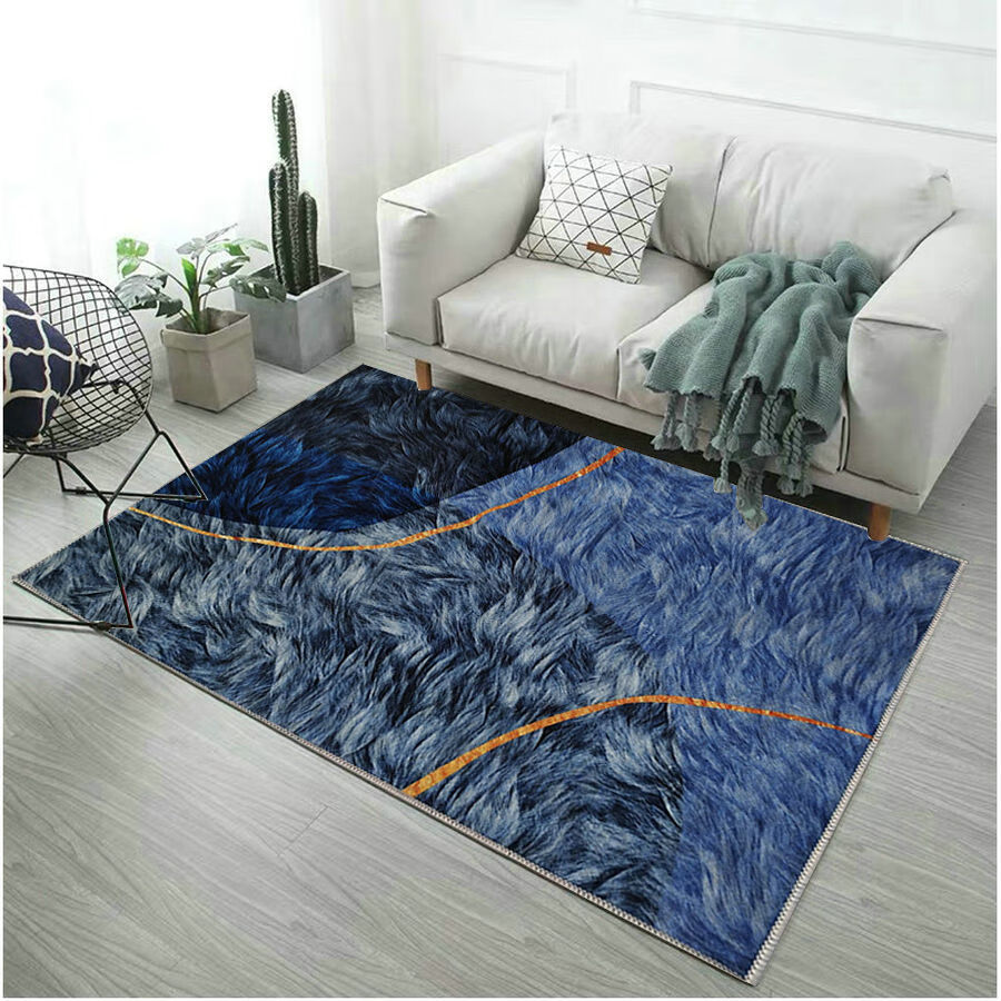 风琳静金钻绒3d轻奢简约地毯客厅茶几卧室床边毯网红毯民宿家用亮面7