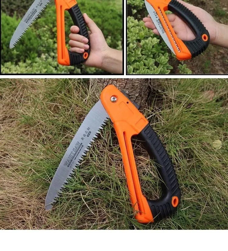 德国工业级进口折叠手工锯子木工手锯手板锯钢锯户外家用果树日本 桔