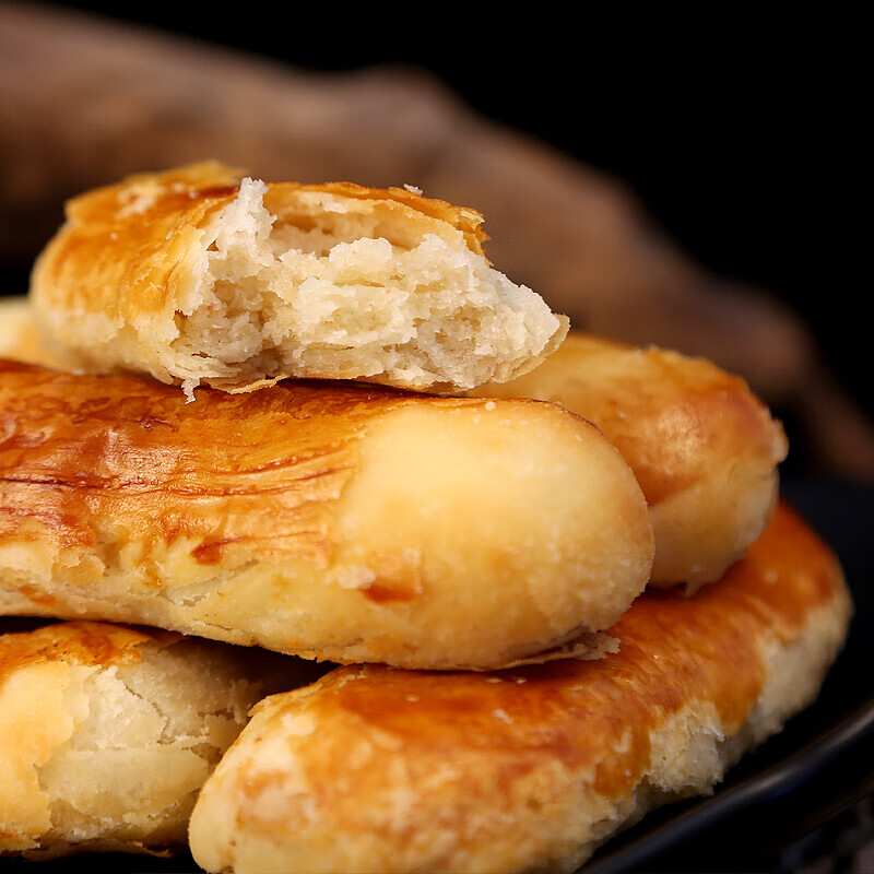 老北京牛舌饼老式咸味好吃的传统特产特色糕点心酥皮美食小吃零食
