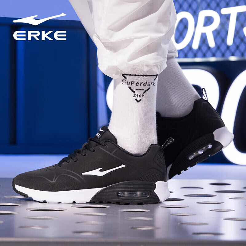 Hongxing ErKE men's shoes, sports shoes, light leather air