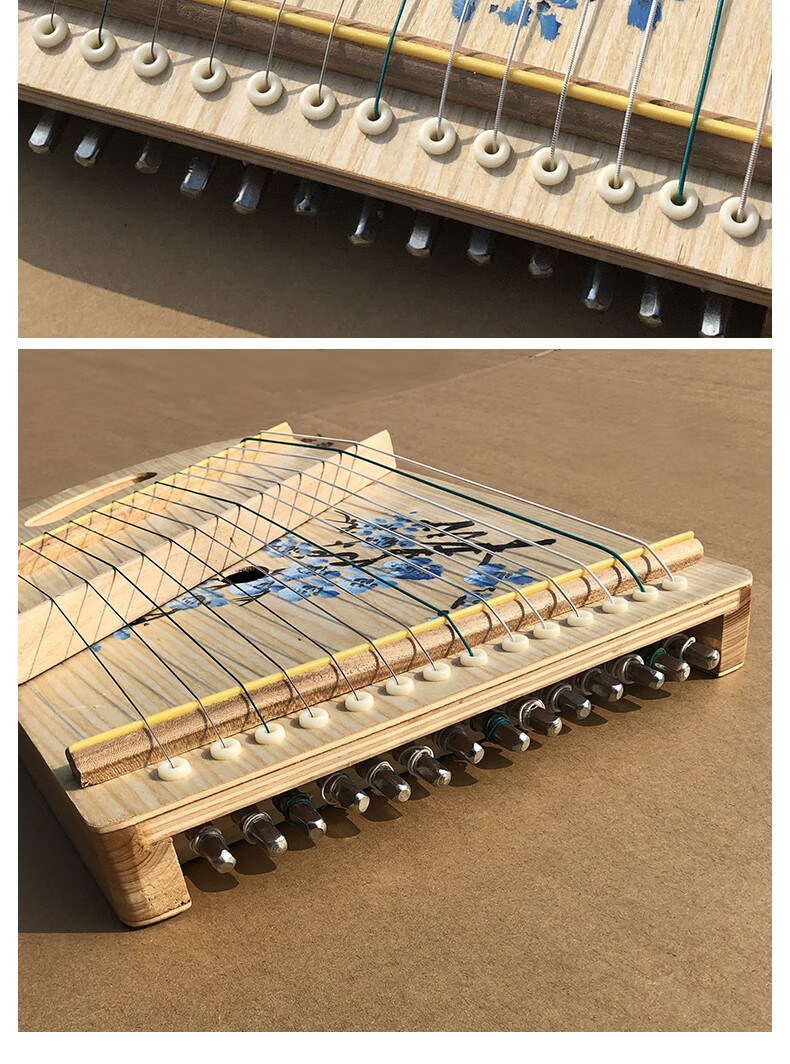 米囹 古筝练指器14弦手指训练指法练习迷你小古筝琴梅花练指力神器