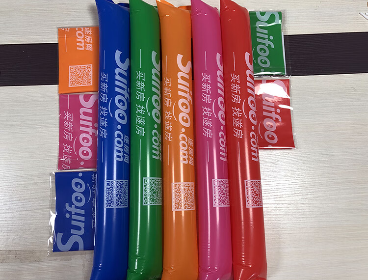 加油棒充气啦啦棒加厚运动会助威棒打击棒欢呼发光啦啦棒定制印字