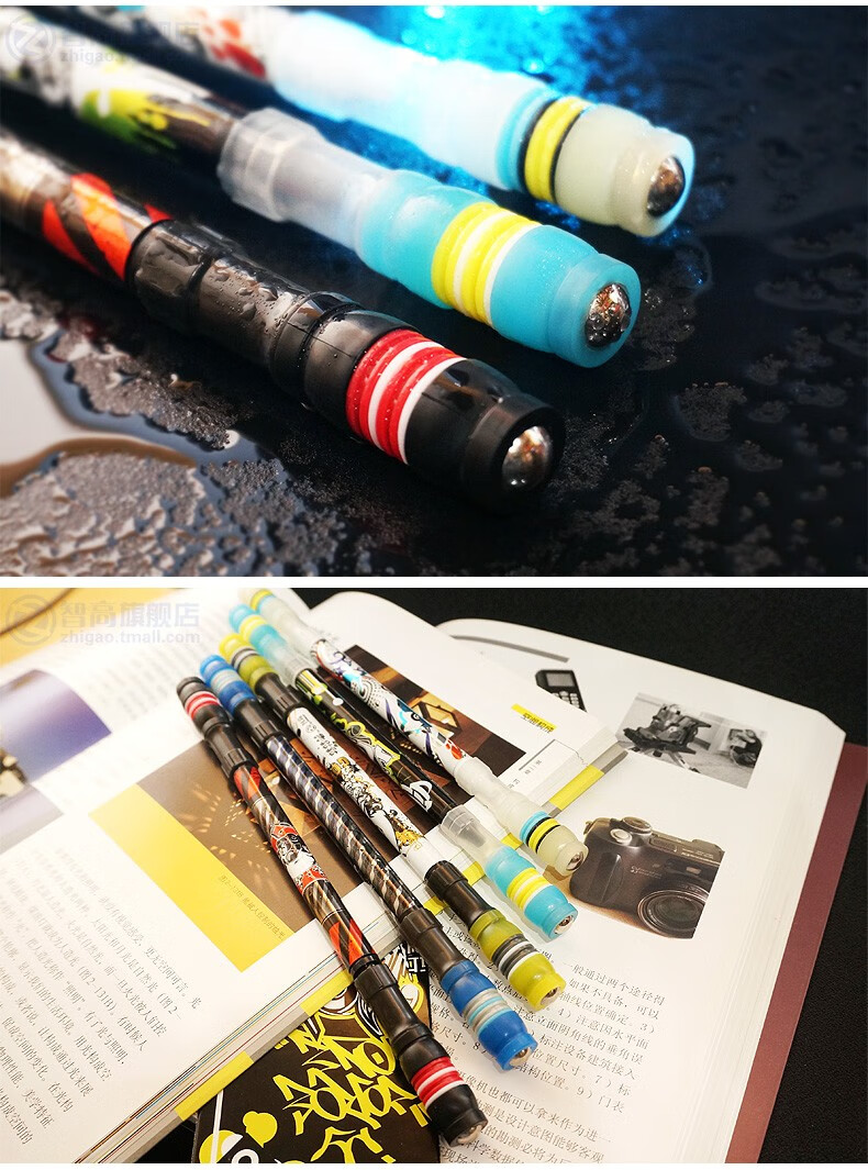 手指转转笔智高转转笔中性笔创意炫酷学生儿童日常训练手指灵活玩具