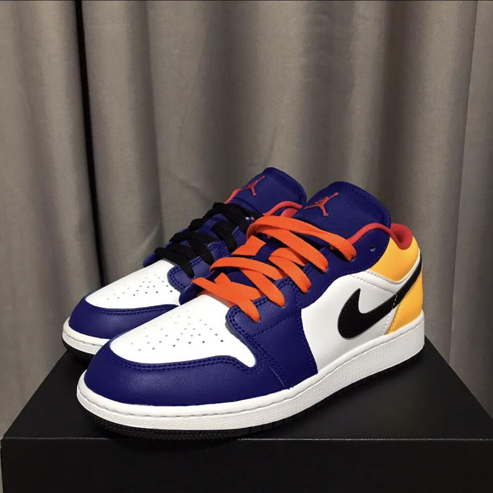 夏季aj1低帮篮球鞋黑脚趾北卡蓝联名运动鞋low男女情侣鞋倒钩板鞋樱花