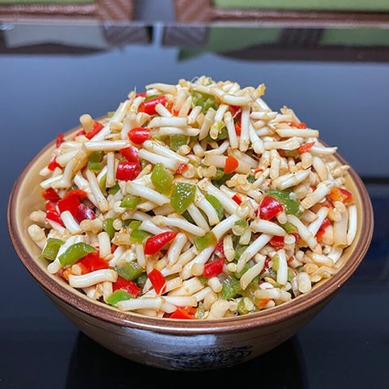 湖南湘西两瓶装新鲜现做凉拌折耳根小米辣椒酱鱼腥草凉拌菜即食 彩椒