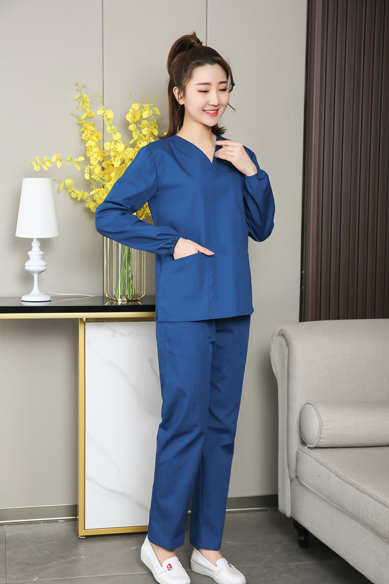 刷手服大码手术室洗手衣男短袖医生工作服长袖口腔牙科手术刷手衣女