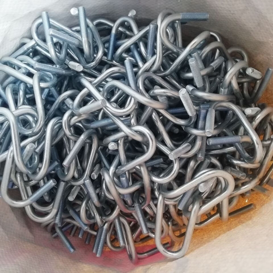 镀锌钢管双u型十字管卡螺栓u型抱箍卡箍大棚养殖围栏铁管卡扣固定其它