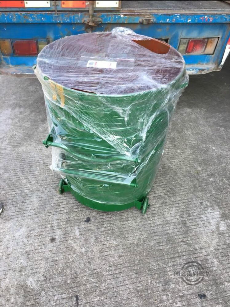 阙之羡360l环卫挂车铁垃圾桶分类铁制工业桶大号圆桶铁垃圾桶大铁桶