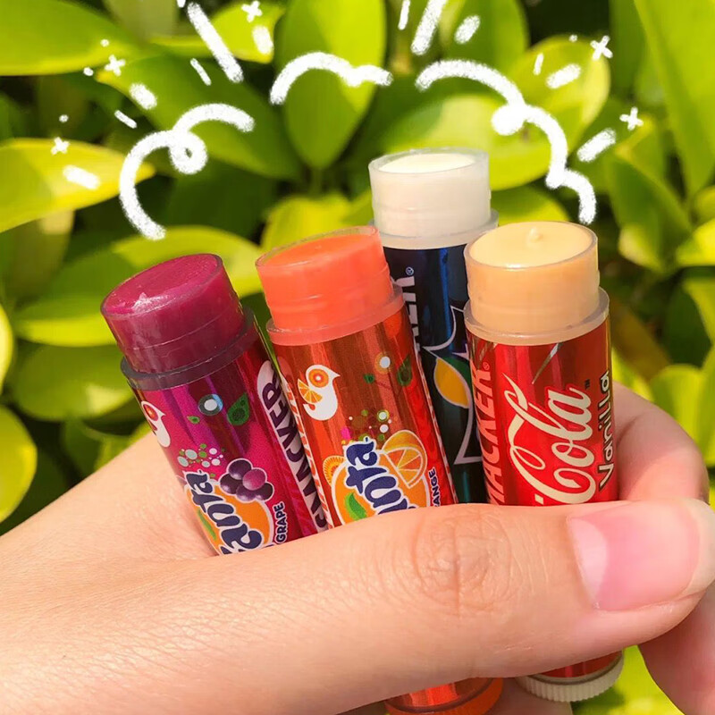 新年礼物可乐润唇膏lipsmacker雪碧饮料味可口可乐女保湿滋润润唇膏