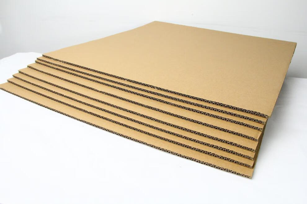 硬纸板纸板卡白色手工diy模型瓦楞纸板手工包装材料板纸壳箱 5层加硬