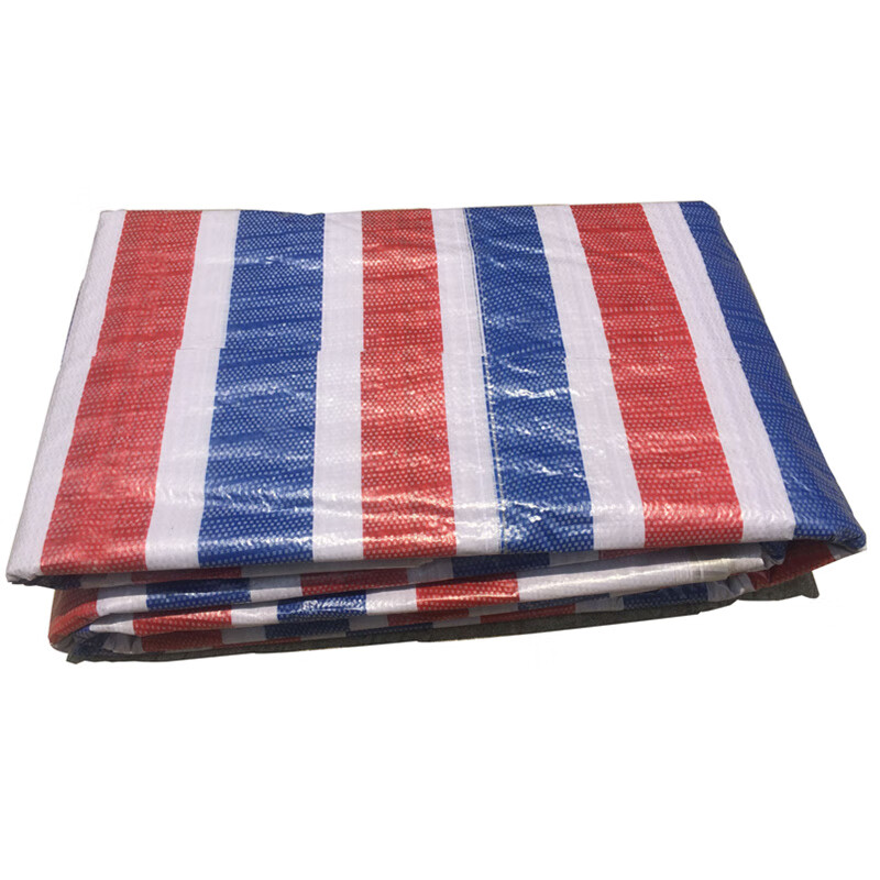 塑料布彩布防水布装修篷布彩条布花油布遮阳布户外三色纸防雨布6米30