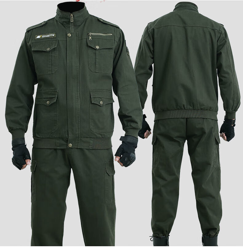 耐磨纯棉电焊工作服套装男防烫阻燃焊工服春秋劳保服加厚建筑工地弹力