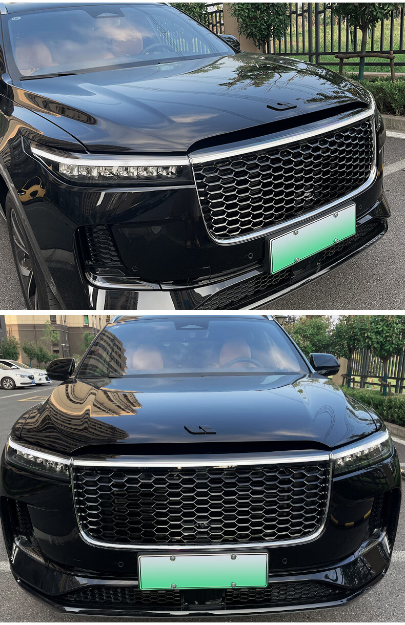 适用于2021款理想one黑武士车标贴碳纤方向盘车尾贴内饰改装专用品