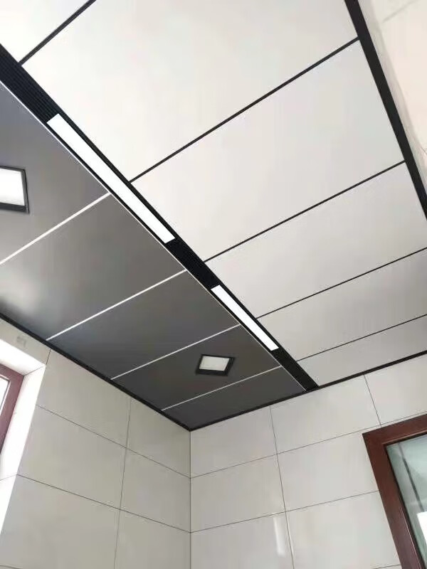 集成吊顶铝扣板300x300蜂窝大板厨房厕所铝扣板军绿色08江南白玉300