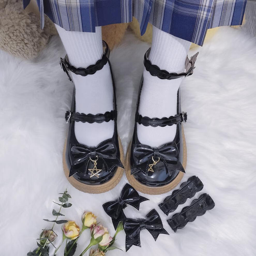 lo鞋大头娃娃现货百变许愿星原创大头lolita软妹娃娃jk小皮鞋洛丽塔