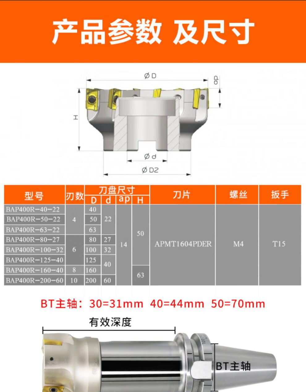 400r直角铝用铣刀盘90度平面数控bt40刀柄面铣刀加工中心铣床盘刀红