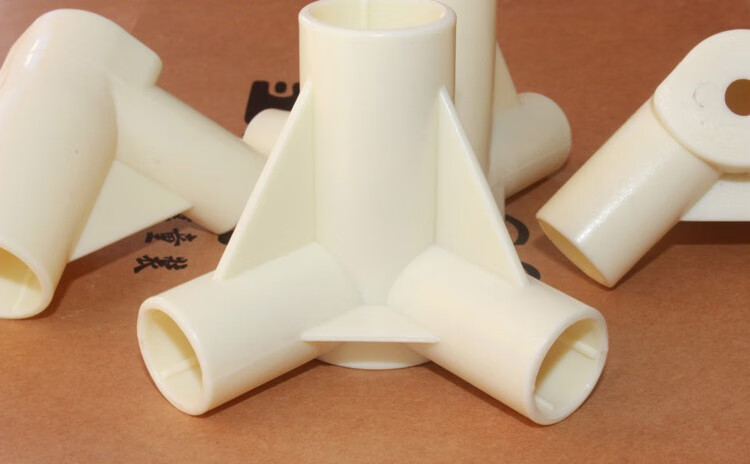 蚊帐三通管配件塑料连接件链接头加厚款三角支架拐角零件3通接口花