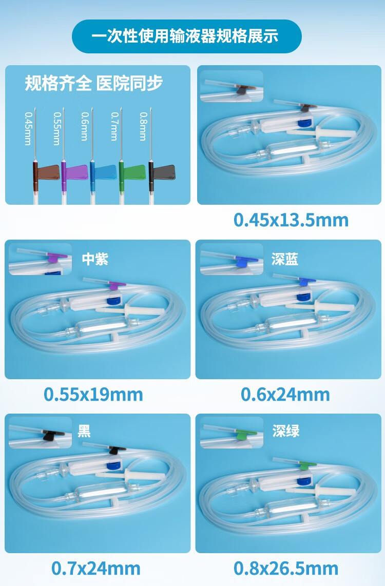 7 头皮针输液器带针 0 55mm独立装/100支 图片 价格 品牌 报价