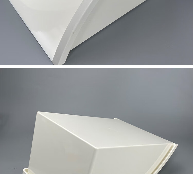 成品pvc雨水簸箕排水管塑料集水斗落水管接水簸箕白色轻型