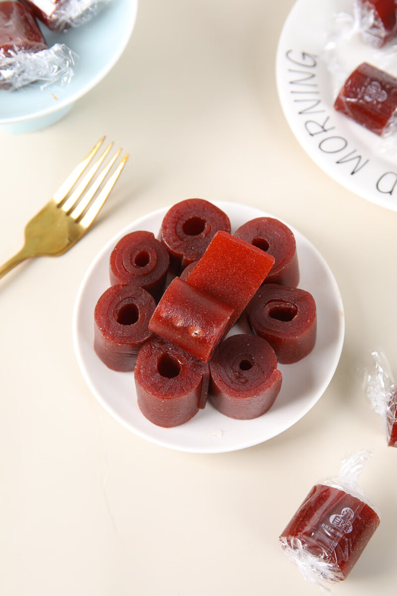 山楂散装500g果丹皮山楂卷片果糕山楂糖制品小包装年货 铁山楂1斤【约