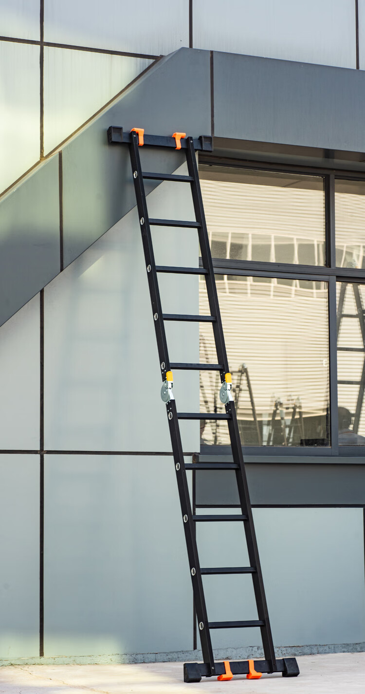 合梯家用梯 梯子家用折叠伸缩人字梯多功能加厚铝合金爬梯工程梯便携