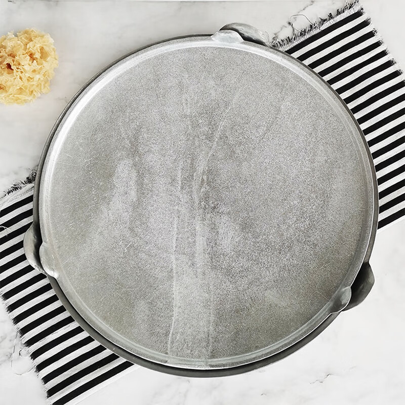 苏·泊尔老式铝鏊子山东杂粮煎饼果子烙饼煎饼烙馍锅手工铸造铝锅商用