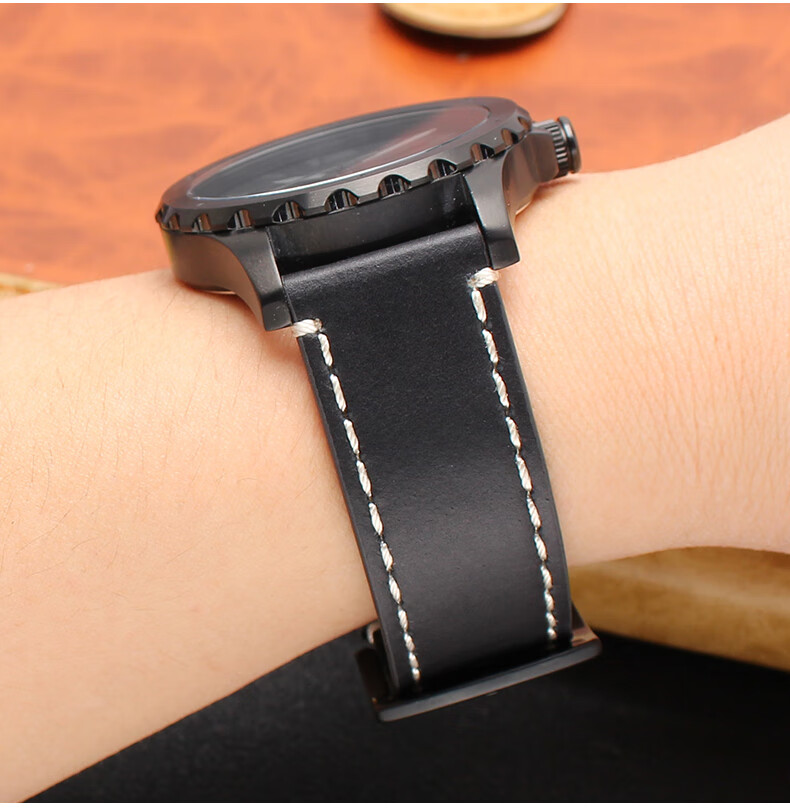 适配tissot天梭1853速驰t116617a表带 通用化石 天美时 西铁-城牛皮