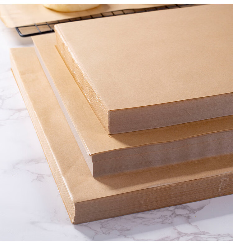 牛皮防油纸炸鸡薯条隔油纸烧烤垫纸家用烘焙纸吸油纸食品包装纸 500张