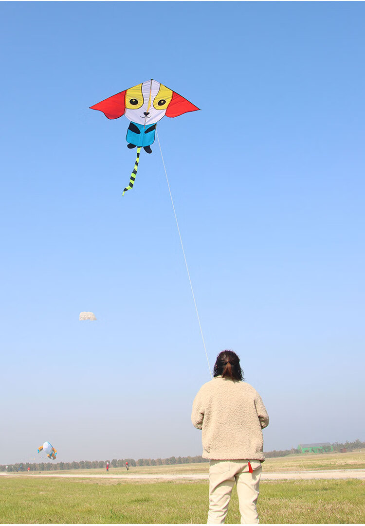 潍坊风筝沙皮狗卡通微风易飞儿童专用2022年新款小黄狗风筝初学者的的